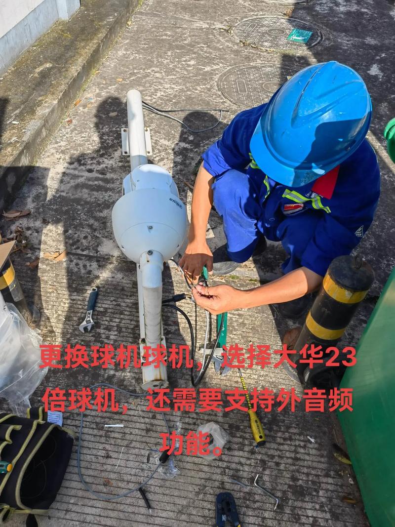 加油站日常監控維修，施工現場實拍紀實